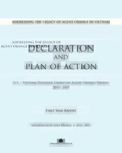 ADDRESSING THE LEGACY OF AGENT ORANGE IN VIETNAM  DECLARATION and  plan of action