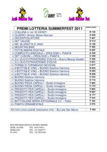 PREMI LOTTERIA SUMMERFEST[removed]