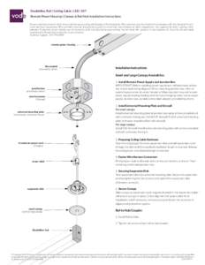 DoubleBox Rail | Ceiling Cable | LED | 107  Remote Power Housing | Canopy & Rail Hub Installation Instructions Please read instructions in their entirety before proceeding with any part of the installation. This luminair