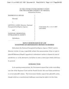 Case 1:11-cvJCC -IDD Document 23  FiledPage 1 of 17 PageID# 653 IN THE UNITED STATES DISTRICT COURT FOR THE EASTERN DISTRICT OF VIRGINIA