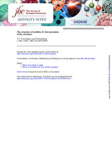 : The structure of melittin. II. Interpretation of the structure. T C Terwilliger and D Eisenberg J. Biol. Chem. 1982, 257:[removed].