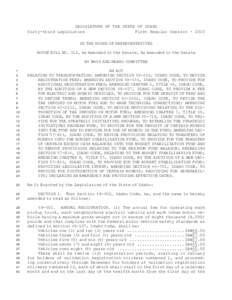 LEGISLATURE OF THE STATE OF IDAHO Sixty-third Legislature First Regular SessionIN THE HOUSE OF REPRESENTATIVES HOUSE BILL NO. 312, As Amended in the Senate, As Amended in the Senate BY WAYS AND MEANS COMMITTEE