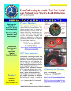 Pipeline and Hazardous Materials Safety Administration / Transport / Pigging / Technology / Oil pipelines / Infrastructure / Pipeline transport / Pressure Pipe Inspection Company / Pipelines / Petroleum production / Leak detection