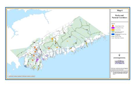 Map 4 Parks and Natural Corridors Legend Upper Musquodob oit