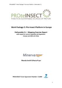 PROteINSECT - Work Package 5: Pro-Insect Platform - Deliverable 5.1  Work Package 5: Pro-Insect Platform in Europe