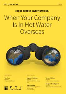 July[removed]CROSS-BORDER INVESTIGATIONS: When Your Company Is In Hot Water