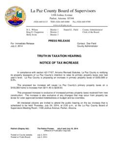 Microsoft Word - TRUTH IN TAXATION HEARING posting.doc