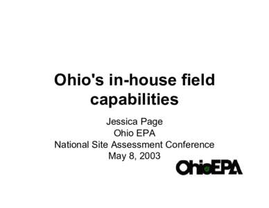 Ohio's in-house field capabilities