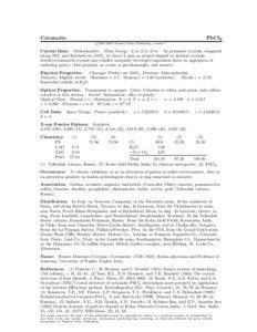 Cotunnite / Oxide minerals / Tenorite / Lead(II) chloride / Chemistry / Crystallography / Halide minerals