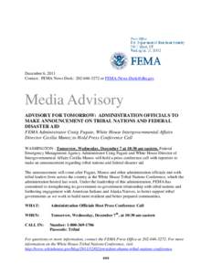 Craig Fugate / Management / Cecilia Muñoz / Federal Emergency Management Agency / Public safety / Emergency management