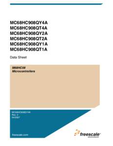 MC68HC908QY4A, MC68HC908QT4A, MC68HC908QY2A, MC68HC908QT2A, MC68HC908QY1A, MC68HC908QT1A Data Sheet