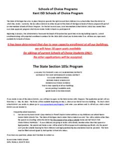 State school / Education / Education economics / Education policy / Kent Intermediate School District