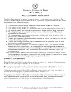 Eminent domain / Property / Ownership / Real property law / Regulatory taking / United States v. 50 Acres of Land / Law / Property law / Legal terms