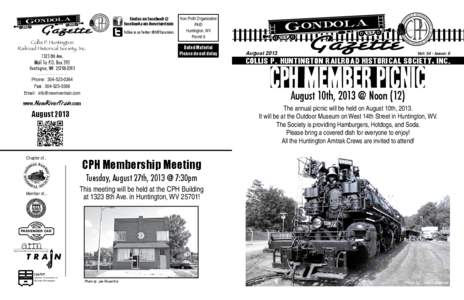 F Gazette Gondola Collis P. Huntington Railroad Historical Society, Inc.