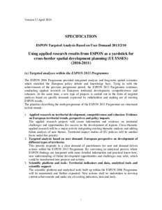 Urban studies and planning / Interreg / Spatial planning / Environmental social science / Structural Funds and Cohesion Fund / EUREGIO / Ems Dollart Region / Urban planning / Euroregions / European Union / Europe