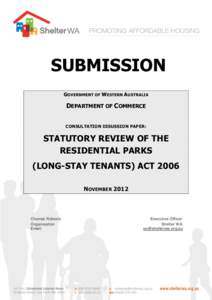 0  SUBMISSION GOVERNMENT OF WESTERN AUSTRALIA  DEPARTMENT OF COMMERCE