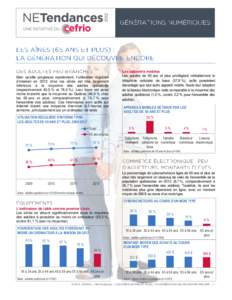 Bien qu’elle progresse rapidement, l’utilisation régulière d’Internet en 2012 chez les aînés est très largement inférieure à la moyenne des adultes québécois (respectivement 43,5 % et 78,3 %). Leur foyer e