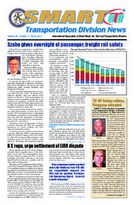 Transportation Division News Volume 46 • Number 3 • March 2014