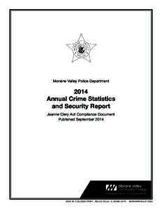 Moraine Valley Police Department[removed]Annual Crime Statistics and Security Report Jeanne Clery Act Compliance Document