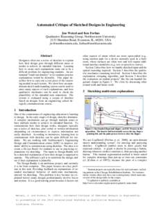 Automated Critique of Sketched Mechanisms