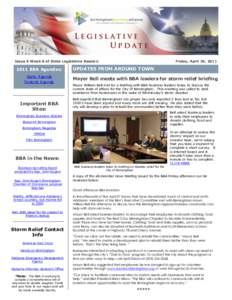 Issue 9 Week 8 of State Legislative Session[removed]BBA Agendas: State Agenda Federal Agenda