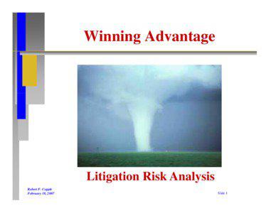 Microsoft PowerPoint - Litigation and Decision Sciences - Copple & Associates.ppt [Compatibility Mode]