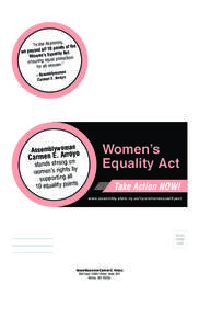 Carmen E. Arroyo / Promotion of Equality and Prevention of Unfair Discrimination Act