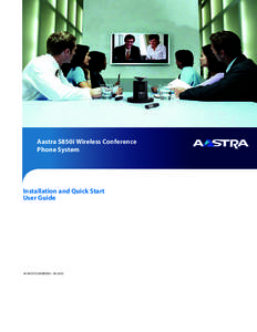 Aastra S850i Wireless Conference Phone System Installation and Quick Start User Guide