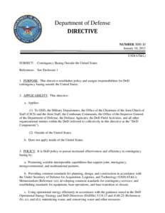 DoD Directive[removed], January 10, 2013