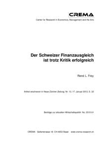 RLF_NFA trotz Kritik erfolgreich_NZZ 17Jan13