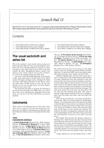 Scratch Pad 13 Based on The Great Cosmic Donut of Life, No. 3, a magazine written and published by Bruce Gillespie, 59 Keele Street, Victoria 3066, Australia (phone; email: ) for the November