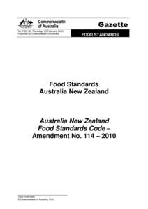 Food additive / New Zealand / Standards of identity for food / Pacific Ocean / Oceania / Food law / Food Standards Australia New Zealand