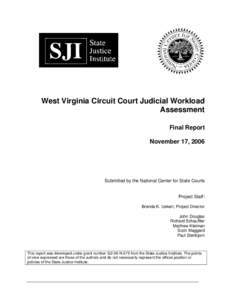 W. Va. Circuit Court Judicial Workload Assessment