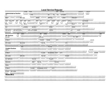 Local Service Request CCNA PON  VER