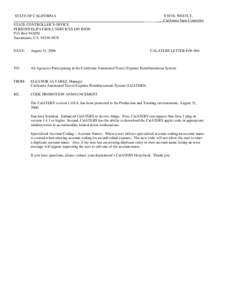 STATE OF CALIFORNIA _____________________________________________________________________ STATE CONTROLLER’S OFFICE PERSONNEL/PAYROLL SERVICES DIVISION P.O. Box[removed]Sacramento, CA[removed]