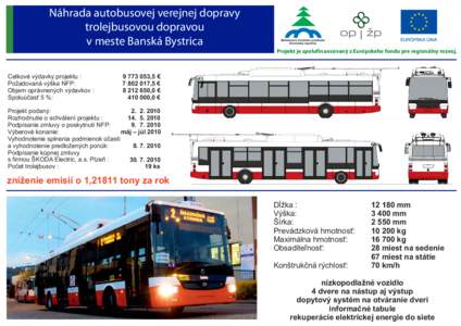 Náhrada autobusovej verejnej dopravy trolejbusovou dopravou v meste Banská Bystrica