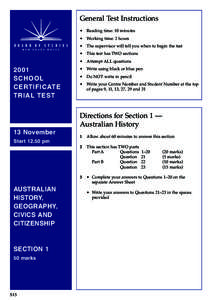 General Test Instructions[removed]SCHOOL CERTIFICATE TRIAL TEST