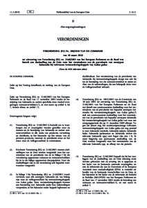 Verordening (EU) nr. van de Commissie van 10 maart 2010 ter uitvoering van Verordening (EG) nr. van het Europees Parlement en de Raad wat betreft een doelstelling van de Unie voor het verminderen va