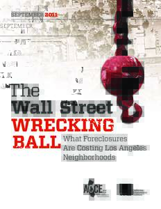 SEPTEMBERThe Wall Street WRECKING What Foreclosures