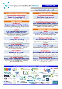 Scope Newsletter - ESPP - European Sustainable Phosphorus Platform