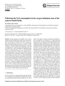 Biogeosciences, 9, 3205–3212, 2012 www.biogeosciences.netdoi:bg © Author(sCC Attribution 3.0 License.  Biogeosciences