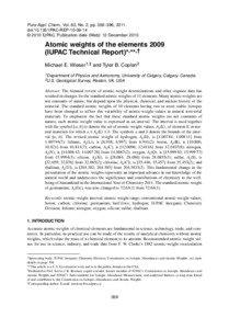 Pure Appl. Chem., Vol. 83, No. 2, pp. 359–396, 2011. doi:[removed]PAC-REP[removed] © 2010 IUPAC, Publication date (Web): 12 December 2010