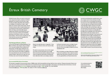 Etreux_Layout[removed]:12 Page 1  Étreux British Cemetery The British Cemetery at Étreux was created in the aftermath of  much of the town had already been occupied by German troops