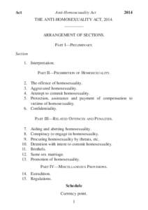 Act  Anti-Homosexuality Act 2014