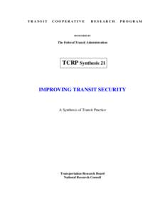 TRANSIT  COOPERATIVE RESEARCH