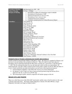 Microsoft Word[removed]NMAAHC S106 CP Mtg #3 Notes.doc