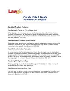 Florida Wills & Trusts Januaryv_______________________________________________________________  Legal Developments