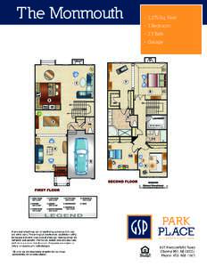 The Monmouth  • 2,275 Sq. Feet • 3 Bedroom • 2.5 Bath • Garage