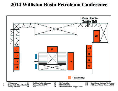 2014 Williston Basin Petroleum Conference Lobby Exhibitor Spaces L11  L10