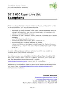 Microsoft Word - HSC Saxophone 2015.docx